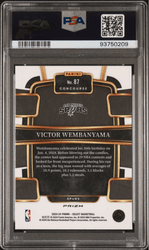 Graded 2023 Panini Select Victor Wembanyama #87 Orange Tectonic Rookie RC Basketball Card PSA 10 Gem Mint