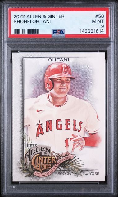 Graded 2022 Topps Allen & Ginter Shohei Ohtani #58 Baseball Card PSA 9 Mint