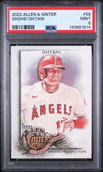 Graded 2022 Topps Allen & Ginter Shohei Ohtani #58 Baseball Card PSA 9 Mint