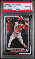 Graded 2024 Topps Bowman Chrome Elly De La Cruz #42 Rookie RC Baseball Card PSA 10 Gem Mint