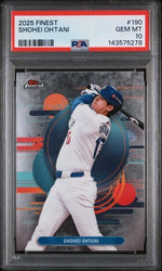 Graded 2025 Topps Finest Shohei Ohtani #190 Baseball Card PSA 10 Gem Mint