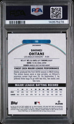 Graded 2025 Topps Finest Shohei Ohtani #190 Baseball Card PSA 10 Gem Mint
