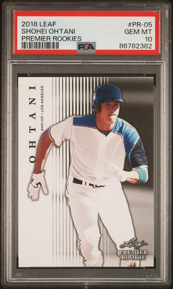 Graded 2018 Leaf Shohei Ohtani #PR-05 Premium Rookies Rookie RC Baseball Card PSA 10 Gem Mint (ONLINE ORDER ONLY)