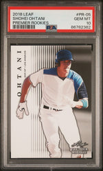 Graded 2018 Leaf Shohei Ohtani #PR-05 Premium Rookies Rookie RC Baseball Card PSA 10 Gem Mint (ONLINE ORDER ONLY)