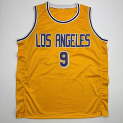 Autographed/Signed Nick Van Exel Los Angeles Yellow Basketball Jersey JSA COA