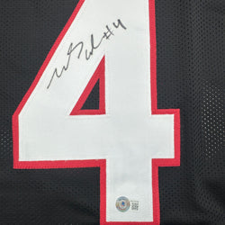 Autographed/Signed James Cook Georgia Black College Football Jersey Beckett BAS COA (ONLINE ORDER ONLY)