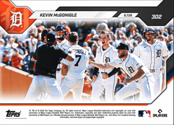 2026 Topps Now Kevin McGonigle #302 1st MLB Walk Off Hit Seals Series Win Vs Seattle Detroit Tigers Rookie RC Baseball Card (ONLINE ORDER ONLY)