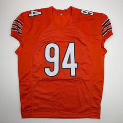 Autographed/Signed Austin Booker Chicago Orange Pro Cut Football Jersey JSA COA