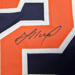Autographed/Signed Jose Altuve Houston Blue Baseball Jersey Beckett BAS COA