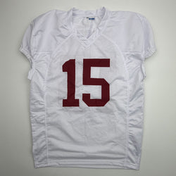 Autographed/Signed Tyler Ty Simpson Alabama White College Football Jersey Beckett BAS COA