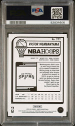 Graded 2023 Panini Hoops Victor Wembanyama #277 Winter Rookie RC Basketball Card PSA 10 Gem Mint