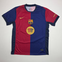 Autographed/Signed Robert Lewandowski FC Barcelona Blue/Red Soccer Futbol Jersey Beckett BAS COA