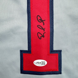 Autographed/Signed Rafael Furcal Atlanta Grey Baseball Jersey JSA COA