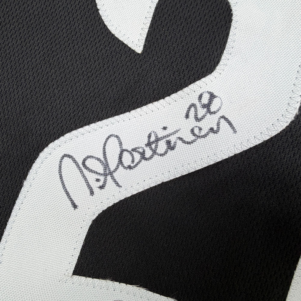 Autographed/Signed Nick Martinez Tampa Bay Black Baseball Jersey Beckett BAS COA