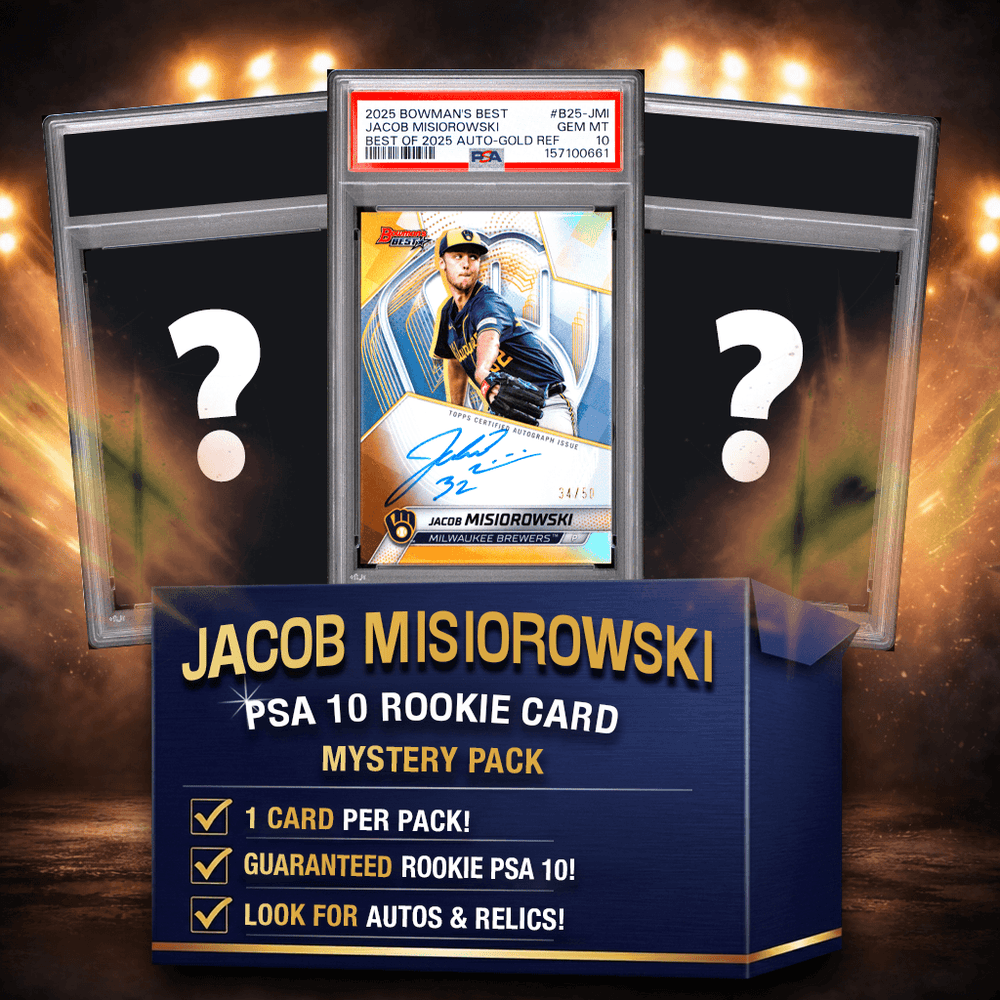 Jacob Misiorowski PSA 10 Graded Rookie Baseball Card Mystery Pack