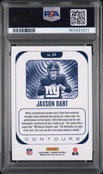 Graded 2025 Panini Phoenix Jaxson Dart #24 Contours Rookie RC Football Card PSA 7 Near Mint