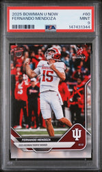 Graded 2025 Topps Bowman U Now Fernando Mendoza #60 Rookie RC Football Card PSA 9 Mint
