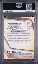 Graded 2025 Topps Bowman's Best Konnor Griffin #TP27 Top Prospects Rookie RC Baseball Card PSA 10 Gem Mint