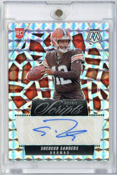 2025 Panini Mosaic Shedeur Sanders #RSSSS Rookie Scripts Auto Rookie RC Football Card