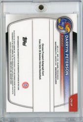 2025 Topps Bowman U Chrome Darryn Peterson #CPADP Green Reptilian /99 Auto Rookie RC Basketball Card