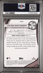 Graded 2024 Topps Bowmans Best Colson Montgomery #TP5 Top Prospects Blue Xfractor /150 Rookie RC Baseball Card PSA 10 Gem Mint
