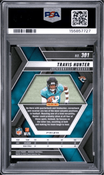 Graded 2025 Panini Mosaic Travis Hunter #301 Reactive Yellow Rookie RC Football Card PSA 10 Gem Mint