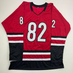 Autographed/Signed Jesperi Kotkaniemi Carolina Red Hockey Jersey Beckett BAS COA
