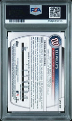 Graded 2025 Bowman Draft Sapphire Eli Willits #EW Chrome Prospect Green Auto /99 Rookie RC Baseball Card PSA 10 Gem Mint