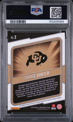 Graded 2025 Panini Prizm Draft Picks Travis Hunter #2 Hype Rookie RC Football Card PSA 9 Mint