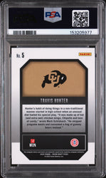 Graded 2025 Panini Prizm Draft Picks Travis Hunter #5 New Recruits Rookie RC Football Card PSA 10 Gem Mint