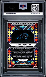 Graded 2025 Panini Mosaic Tetairoa McMillan #8 Introductions Mosaic Rookie RC Football Card PSA 10 Gem Mint