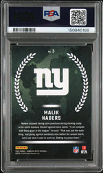 Graded 2024 Donruss Optic Malik Nabers #3 Rookie Recruits Rookie RC Football Card PSA 9 Mint (ONLINE ORDER ONLY)