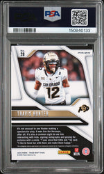 Graded 2025 Panini Prizm Draft Picks Travis Hunter #20 Ruby Wave Rookie RC Football Card PSA 8 Near Mint (ONLINE ORDER ONLY)