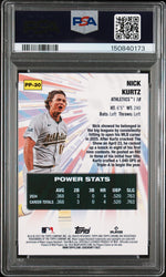 Graded 2025 Topps Chrome Update Nick Kurtz #PP30 Power Players Rookie RC Baseball Card PSA 10 Gem Mint (ONLINE ORDER ONLY)