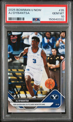 Graded 2025 Topps Bowman U Now AJ Dybantsa #35 Rookie RC Basketball Card PSA 10 Gem Mint (ONLINE ORDER ONLY)