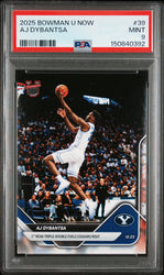 Graded 2025 Topps Bowman U Now AJ Dybantsa #39 Rookie RC Basketball Card PSA 9 Mint (ONLINE ORDER ONLY)