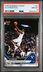 Graded 2025 Topps Bowman U Now AJ Dybantsa #39 Rookie RC Basketball Card PSA 8 Near Mint (ONLINE ORDER ONLY)