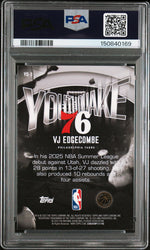 Graded 2025 Topps Chrome VJ Edgecombe #YQ3 Youthquake Rookie RC Basketball Card PSA 9 Mint (ONLINE ORDER ONLY)