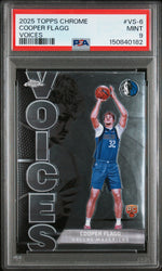 Graded 2025 Topps Chrome Cooper Flagg #VS6 Voices Rookie RC Basketball Card PSA 9 Mint (ONLINE ORDER ONLY)