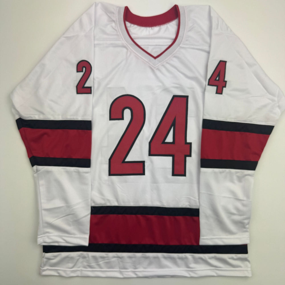 Autographed/Signed Seth Jarvis Carolina White Hockey Jersey JSA COA (ONLINE ORDER ONLY)