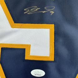 Autographed/Signed Sam Bennett Florida White Hockey Jersey JSA COA (ONLINE ORDER ONLY)