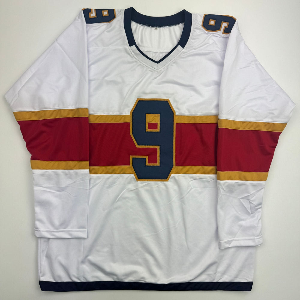 Autographed/Signed Sam Bennett Florida White Hockey Jersey JSA COA (ONLINE ORDER ONLY)