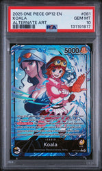 Graded 2025 One Piece Koala #081 Alt Art OP12 Trading Card Game PSA 10 Gem Mint (ONLINE ORDER ONLY)
