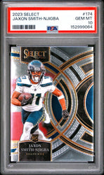 Graded 2023 Panini Select Jaxon Smith Njigba #174 Rookie RC Football Card PSA 10 Gem Mint (ONLINE ORDER ONLY)