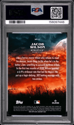 Graded 2025 Topps Chrome Update Jacob Wilson #11 Night Terrors Rookie RC Baseball Card PSA 10 Gem Mint (ONLINE ORDER ONLY)