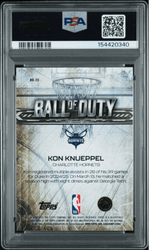 Graded 2025 Topps Chrome Kon Knueppel #BD23 Ball of Duty Rookie RC Basketball Card PSA 10 Gem Mint (ONLINE ORDER ONLY)
