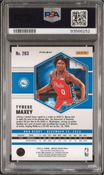 Graded 2020 Panini Mosaic Tyrese Maxey #263 Red Wave Rookie RC Basketball Card PSA 10 Gem Mint (ONLINE ORDER ONLY)