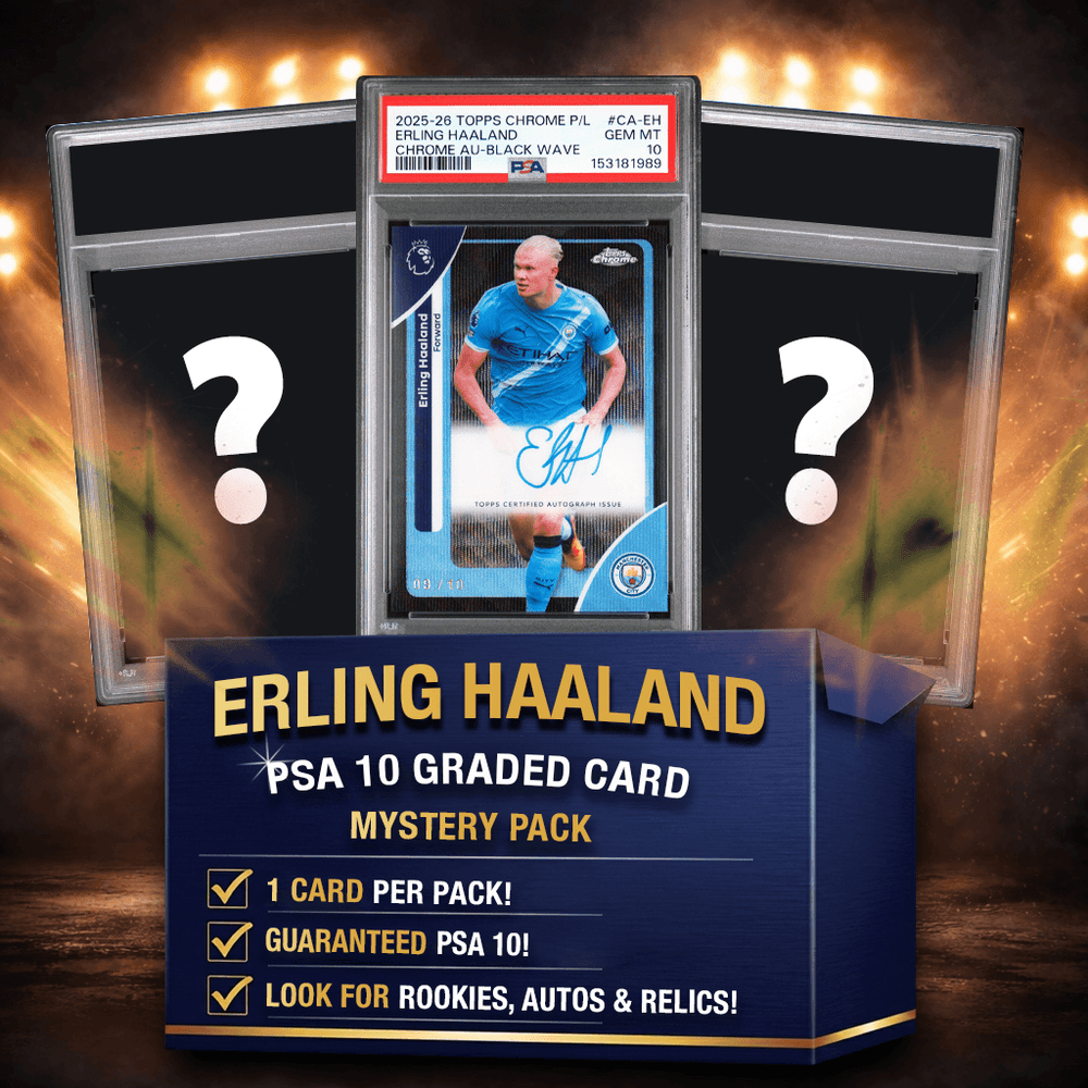 Erling Haaland PSA 10 Graded Soccer Card Mystery Pack (ONLINE ORDER ONLY)