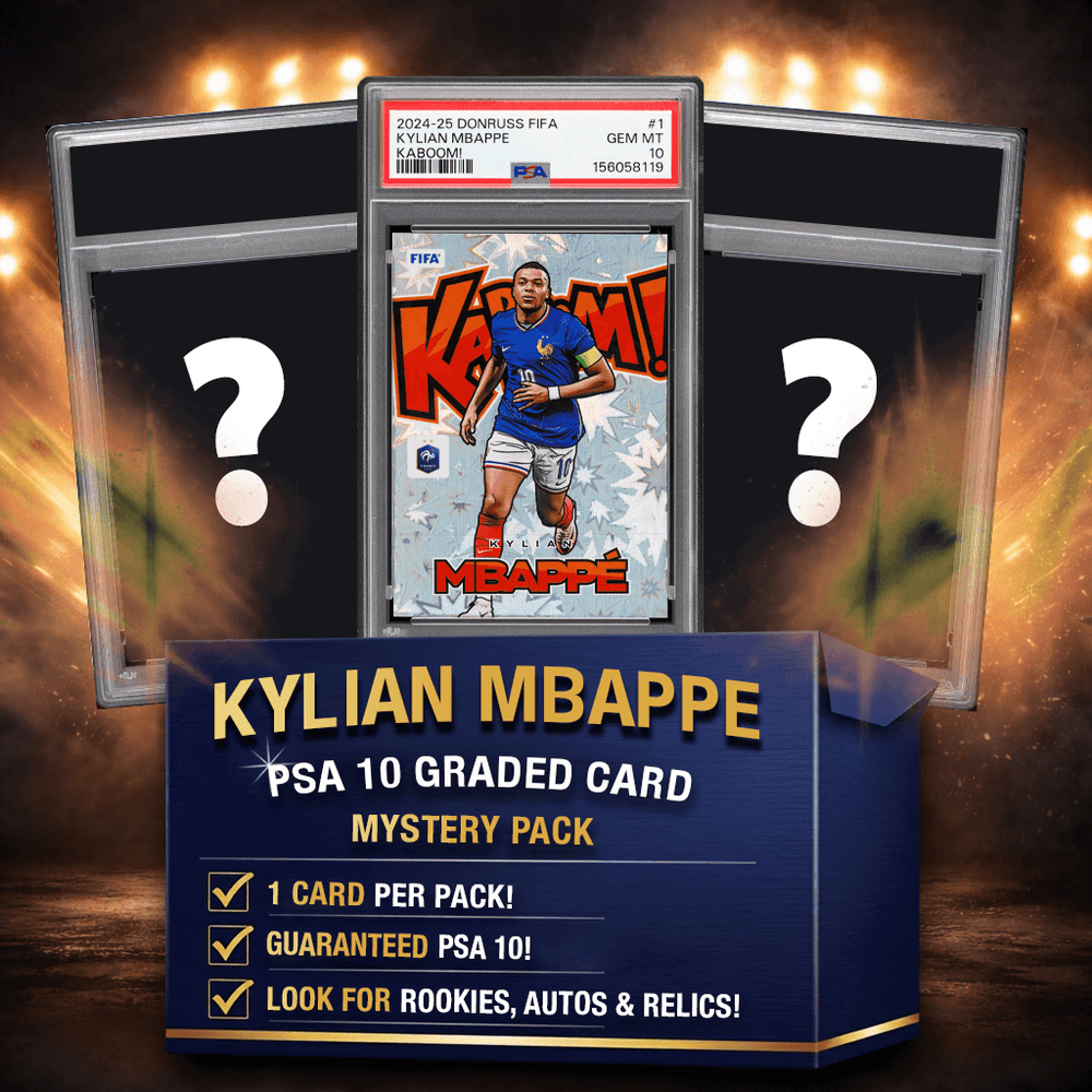 Kylian Mbappe PSA 10 Graded Soccer Card Mystery Pack (ONLINE ORDER ONLY)