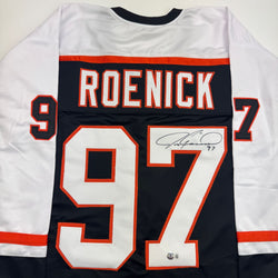 Autographed/Signed Jeremy Roenick Philadelphia Black Hockey Jersey Beckett BAS COA (ONLINE ORDER ONLY)